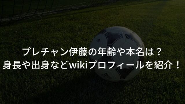 プレチャン伊藤の年齢や本名は？身長や出身などwikiプロフィールを紹介！