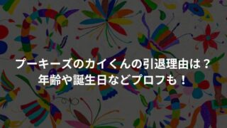 プーキーズのカイくんの引退理由は？年齢や誕生日などプロフも！